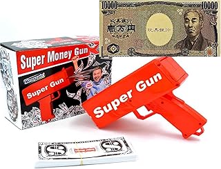 Ms.0 マネーガン キャッシュキャノン 1万円札100枚 ドル札100枚セット パーティグッズ パーティゲーム 防犯 強盗対策 おもちゃ インスタ