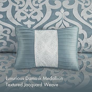 THE TOE （Madison Jacquard ） Amazon.com: Madison Park Odette Cozy Comforter Set Jacquard