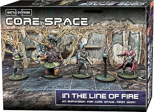 Battle Systems BSGCSE015 Core Space First Born Expansion- in The Line of Fire - Miniaturas de 1.102 in - Juego de mesa - Terreno modular 3D