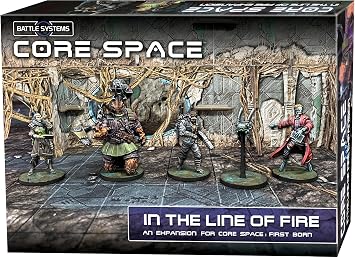 Core Space First Born in The Line of Fire Expansion - Battle Systems Cooperative/Solo SciFi Dungeon Crawler Board Game