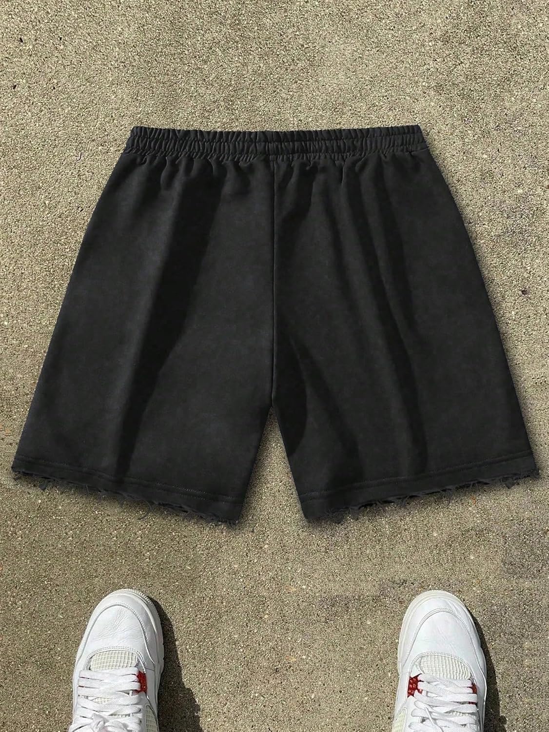 GORGLITTER Men's Star Graphic Y2K Shorts Letter Drawstring Elastic Waist Summer Workout Track Shorts - Image 2