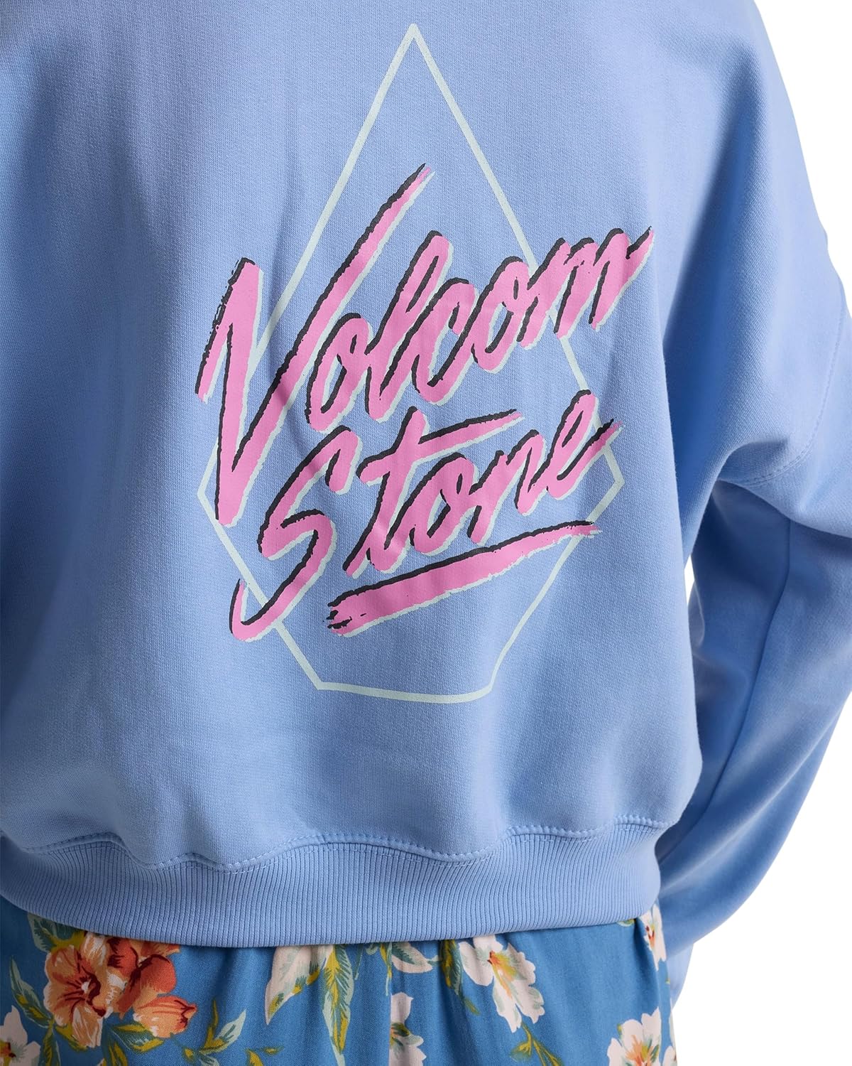 Volcom womens Get Up Full Zip Hoodie – Recycled Fleece Sweatshirt With Kangaroo Pocket - Image 4