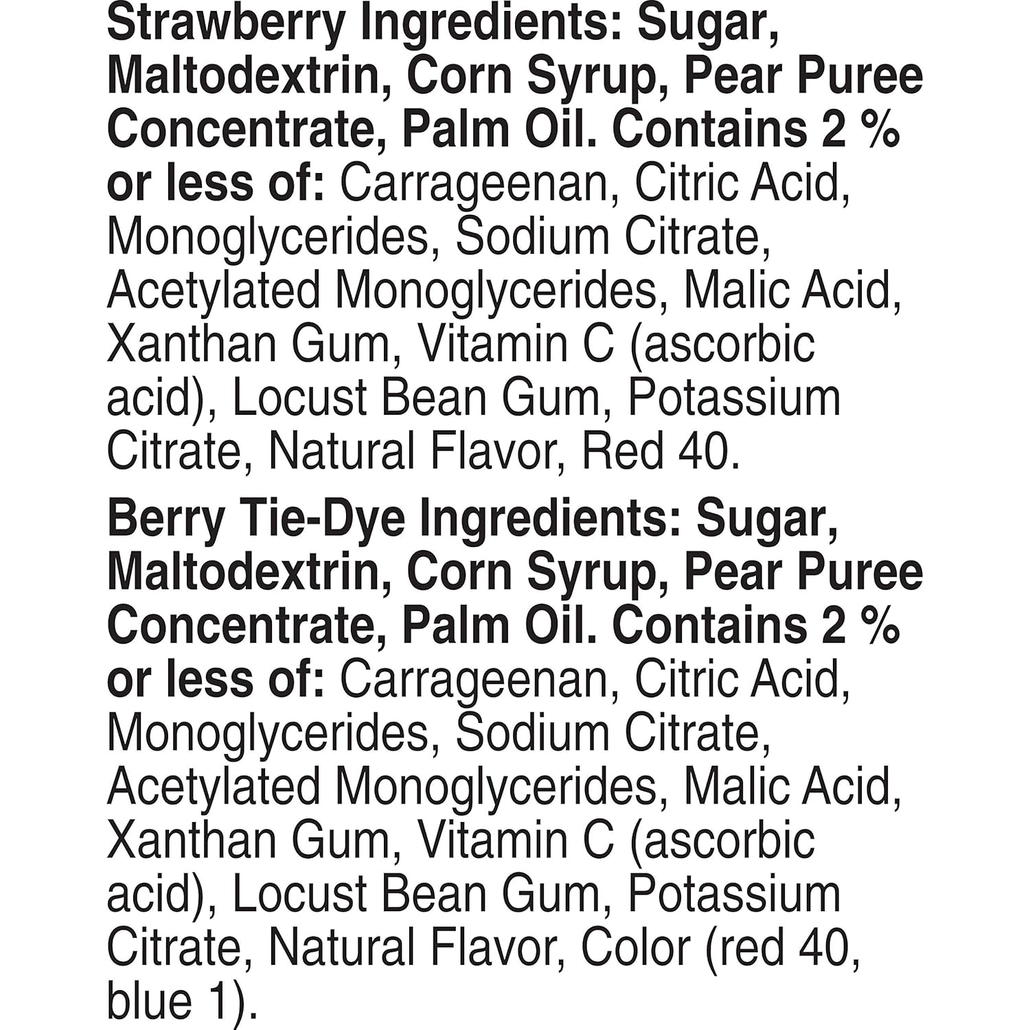 Fruit by the Foot Variety Pack 48 Count Strawberry and Berry Tie Dye