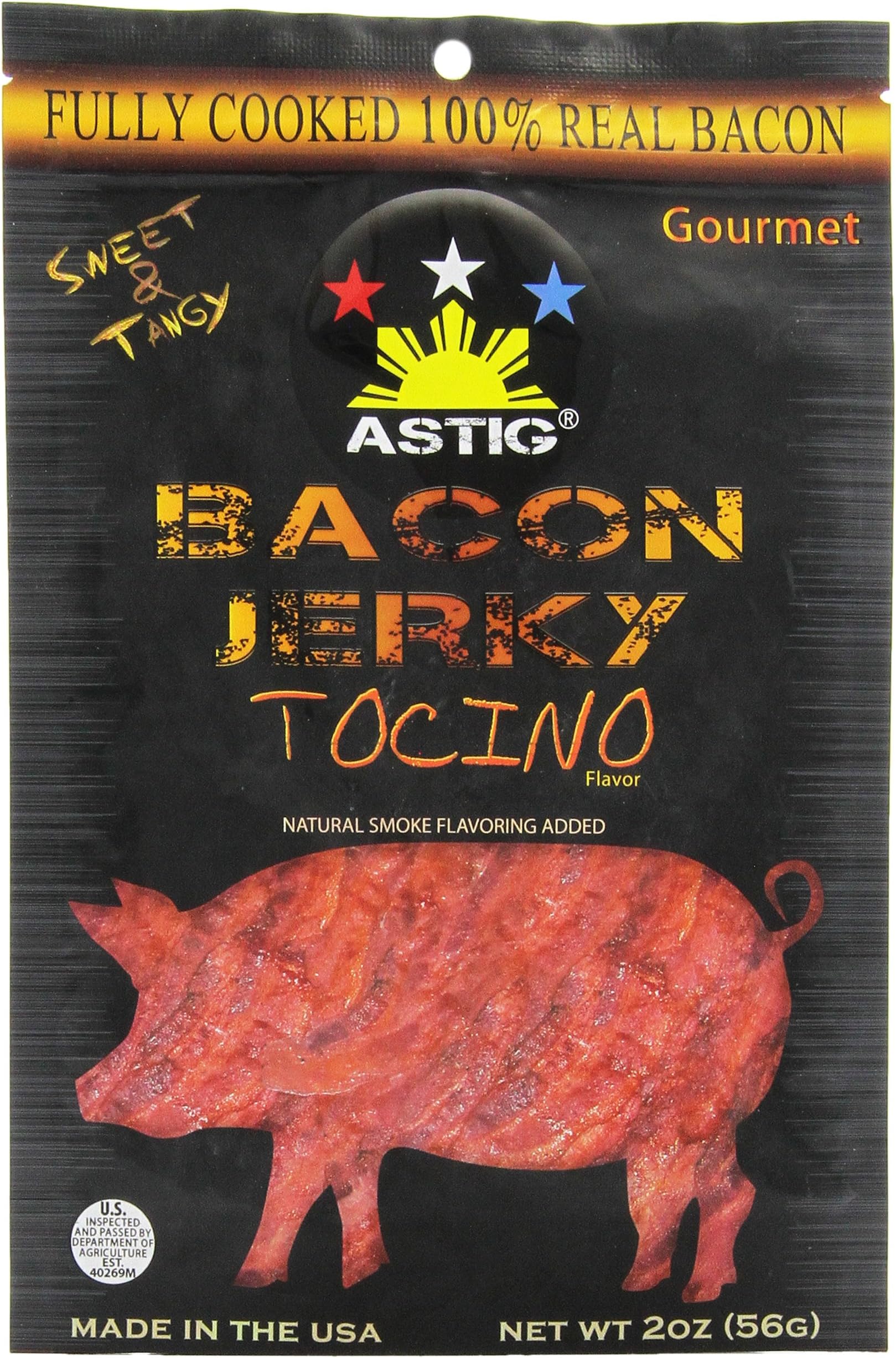 Astig Premium Jerky Tocino Bacon Jerky, 2 Ounce