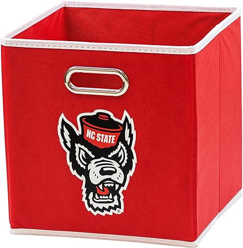 Miniatura 5 de Franklin Sports Cubos de almacenamiento de tela del equipo universitario de la NCAA hechos para adaptarse a organizadores de almacenamiento