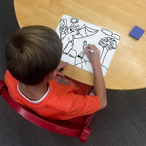 Miniatura 6 de Brite Tools 30 marcadores negros de borrado en seco de bajo olor con punta fina y bolsa de almacenamiento para pizarra blanca, niños, estudiantes,