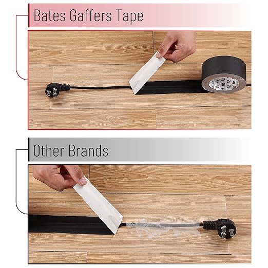 Cinta Gaffers Bates 2 pulgadas x 23 yardas negra miniatura 7