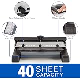 Swingline 3 Hole Punch Heavy Duty, 40 Sheet Capacity Three Hole Puncher 3 Ring, Adjustable 2-4 Hole Paper Punch, Black (74450) – view 3
