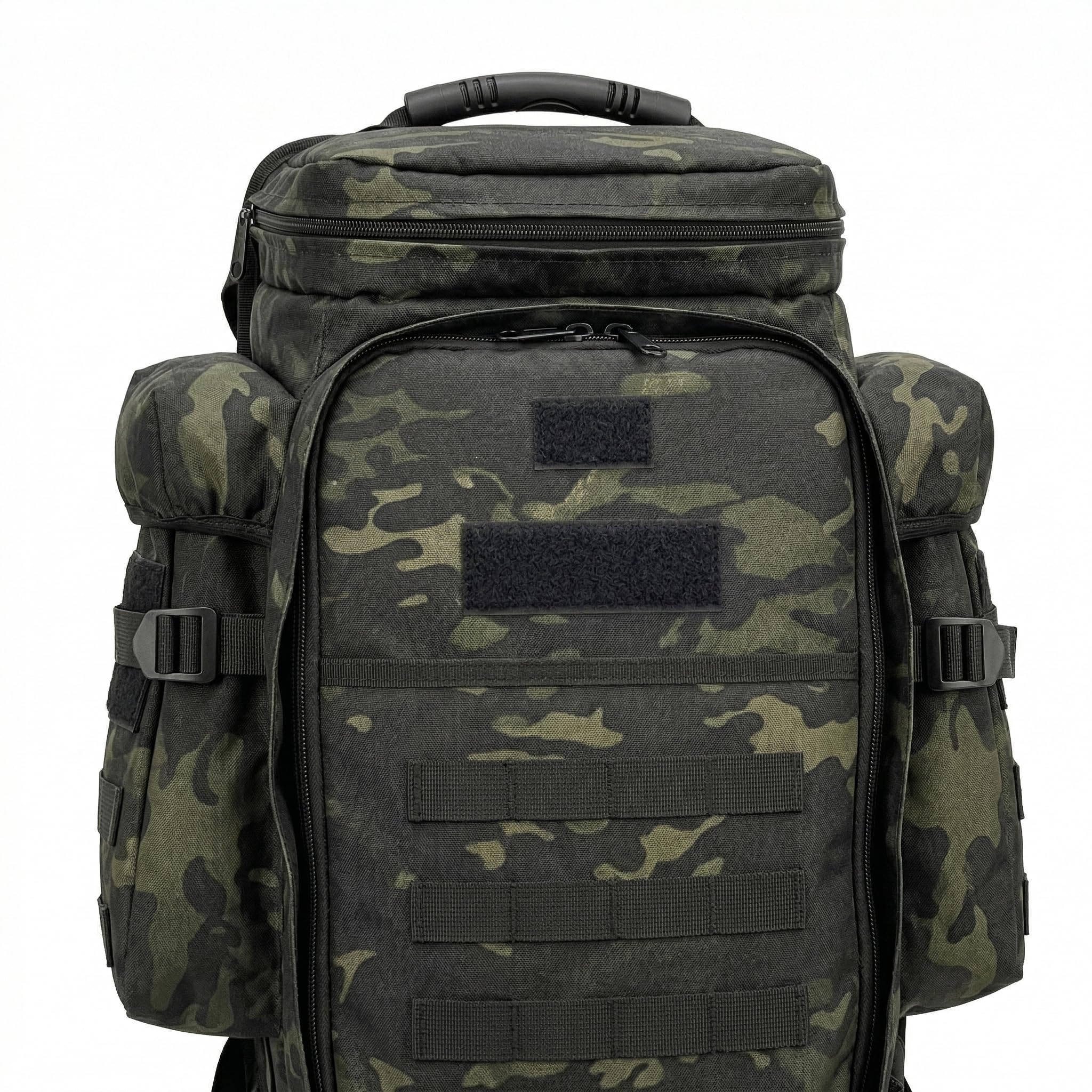 Alephnull Mochila táctica para Rifle Bolsa telescópica Doble para Armas 86-112 cm Funda Impermeable para Rifle Compatible con MOLLE para Caza, Tiro, Pesca, Senderismo, Trekking y Acampada