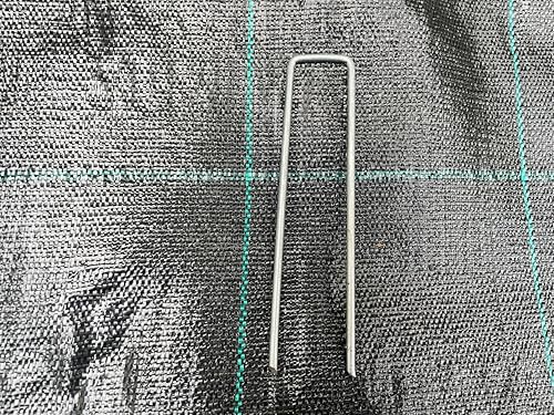 Miniatura 6 de Sandbaggy Grapas de césped para jardines de 6 pulgadas (acero galvanizado de calibre 9)  Ideal para suelos duros - 20% más grueso que la competencia