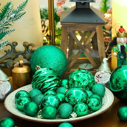 Miniatura 327 de XmasExp Juego de 24 mini esferas de Navidad inastillables para bolas de árbol de Navidad de 1.181 in/1.18 pulgadas (oro rosa)