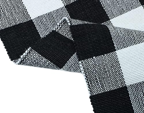 Miniatura 2 de Alfombra tejida a cuadros de búfalo  Alfombras para sala de estar, dormitorio, comedor, decoración del hogar, lujosa alfombra hecha a mano  hilo de