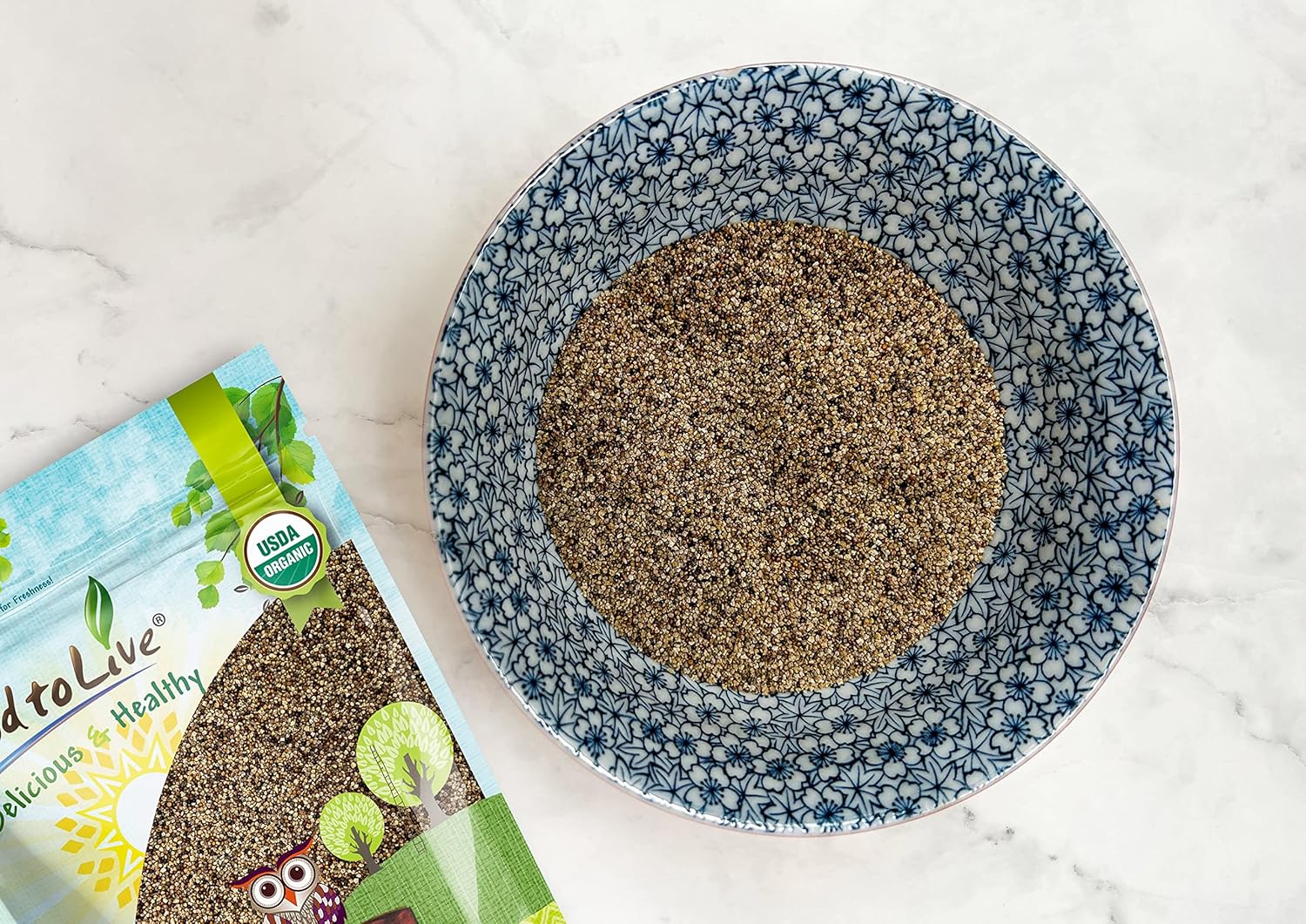 Food to Live Organic Kaniwa Seeds, 5 Pounds - Non-GMO Canihua Grain, Kosher, Raw, Vegan, Sproutable, Bulk, Rich Protein, Dietary Fiber, Iron, Calcium, Zinc. Easily Milled Flour. Tastier than Quinoa.