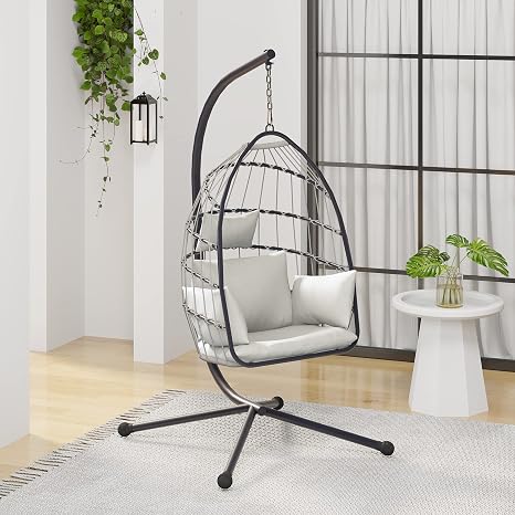 Egg Chair, Wicker Rattan Swing Chair 