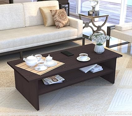 Anikaa Mickey Engineered Wooden Coffee Table/Centre Table/Tea Table for Living Room (Wenge, Matte Finsh) D.I.Y