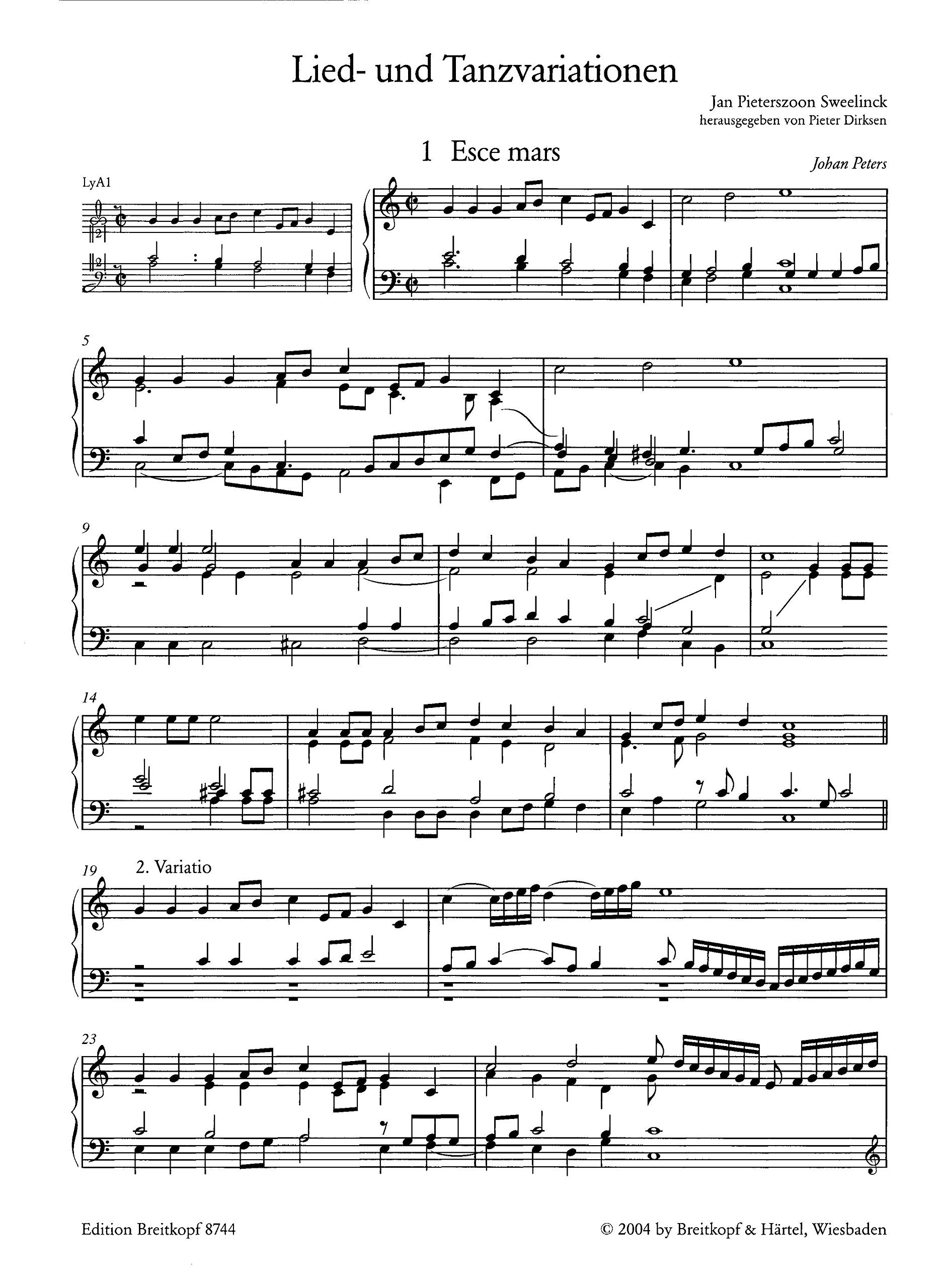 Sämtliche Werke für Tasteninstrumente Band 4: Lied- und Tanzvariationen - Breitkopf Urtext (EB 8744): Urtextausgabe