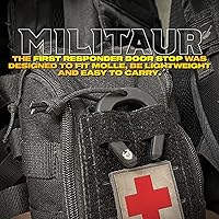 Vista 5 de First Responder - Tope de puerta / Jam Multi (paquete de 3) – Compatible con sistemas Molle, herramienta táctica para policía, EMS, EMT, bomberos