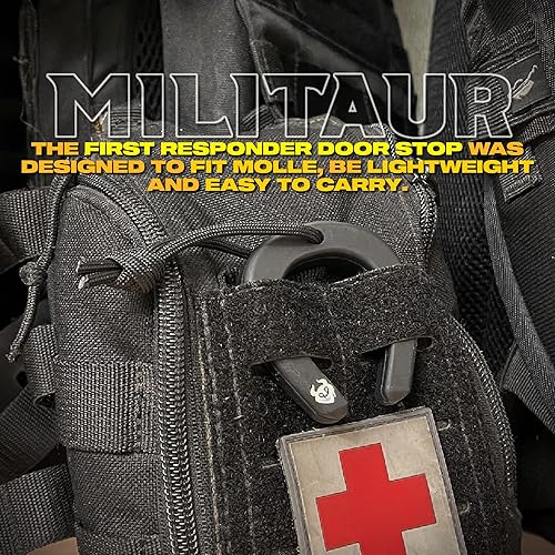 Miniatura 5 de First Responder - Tope de puerta  Jam Multi (paquete de 3)  Compatible con sistemas Molle, herramienta táctica para policía, EMS, EMT, bomberos,