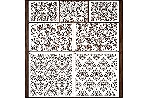 Lavinia Floral Vines Stencils for Painting on Wood and Wall Art