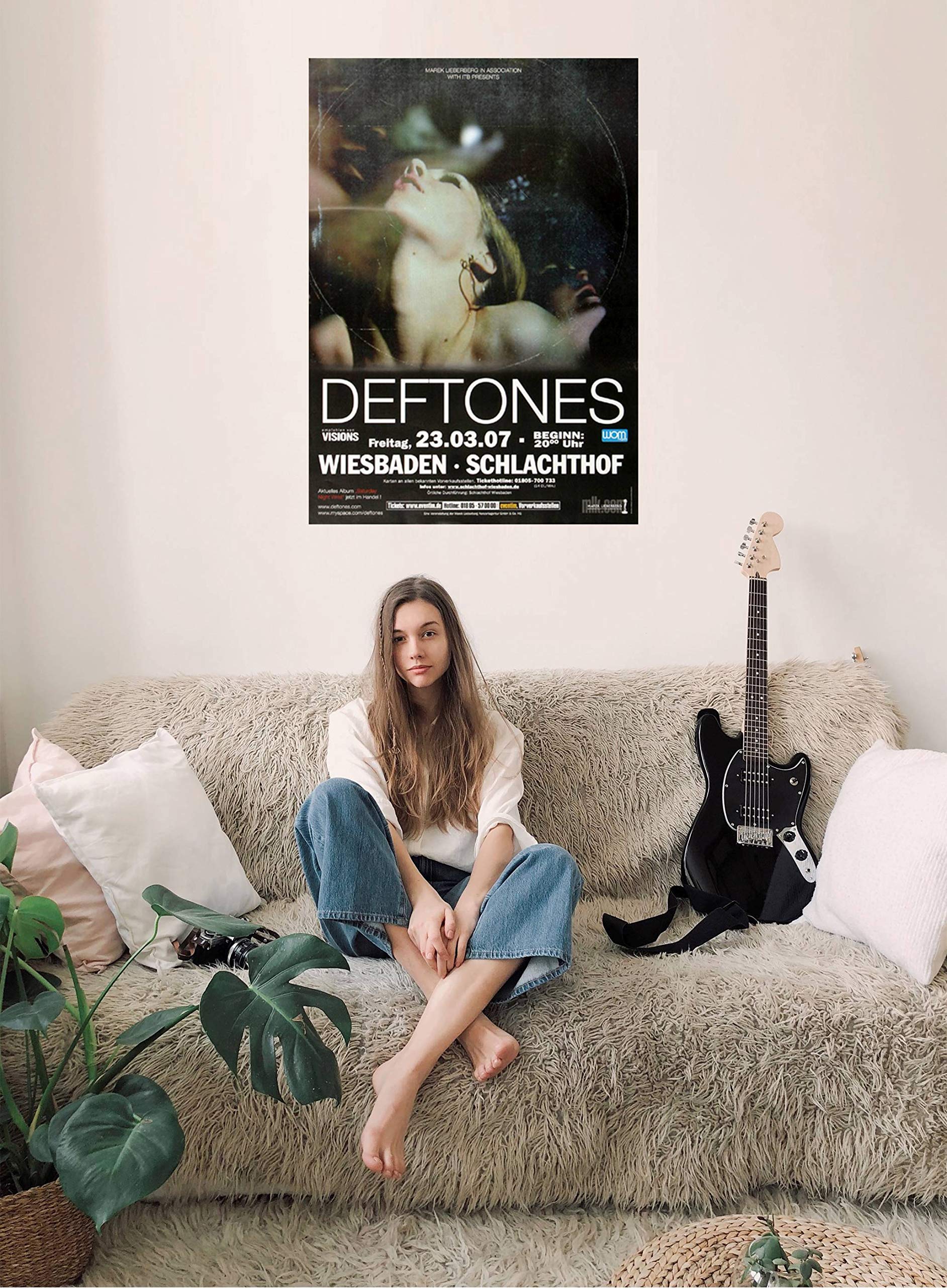 Deftones - Saturday Night, Wiesbaden 2007 » Konzertplakat/Premium Poster | Live Konzert Veranstaltung | DIN A1 «