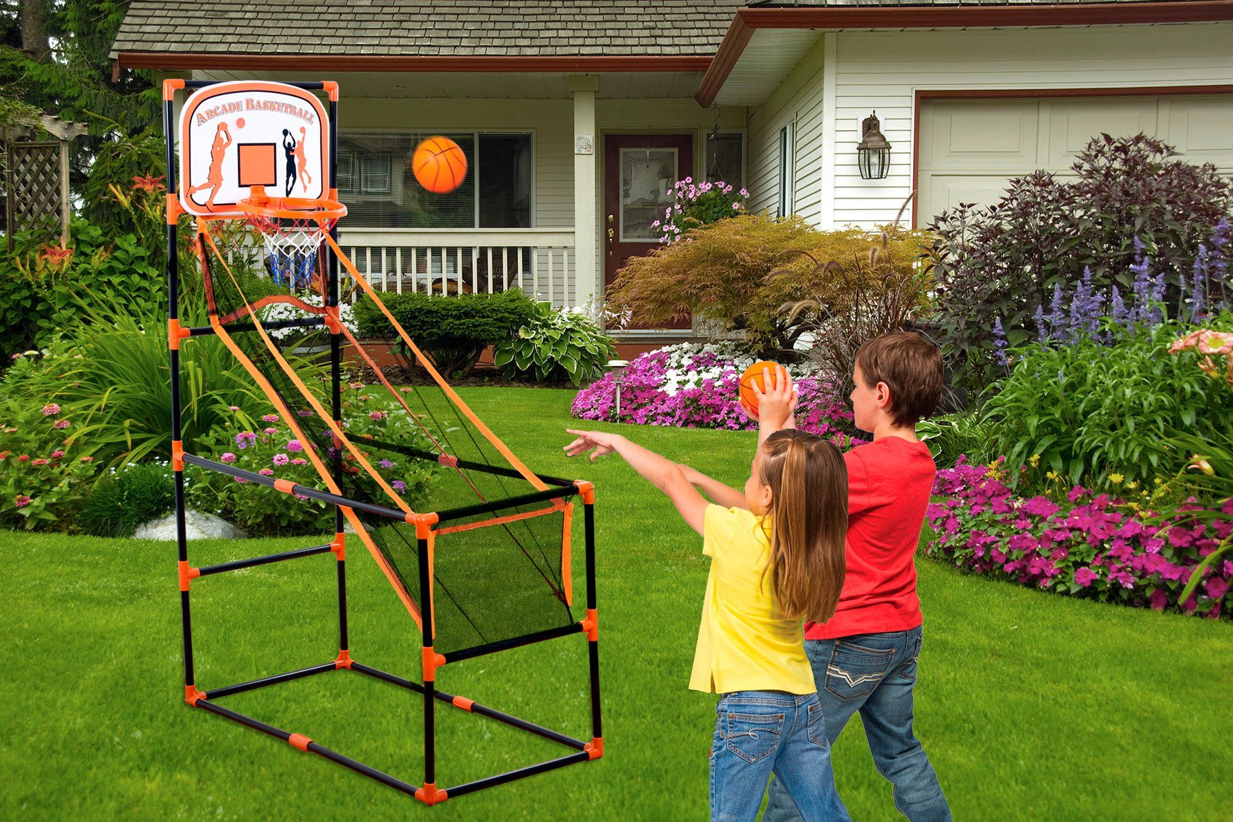 KLEEGER Arcade Basketball Hoop Game Single Shot Indoor Shooting