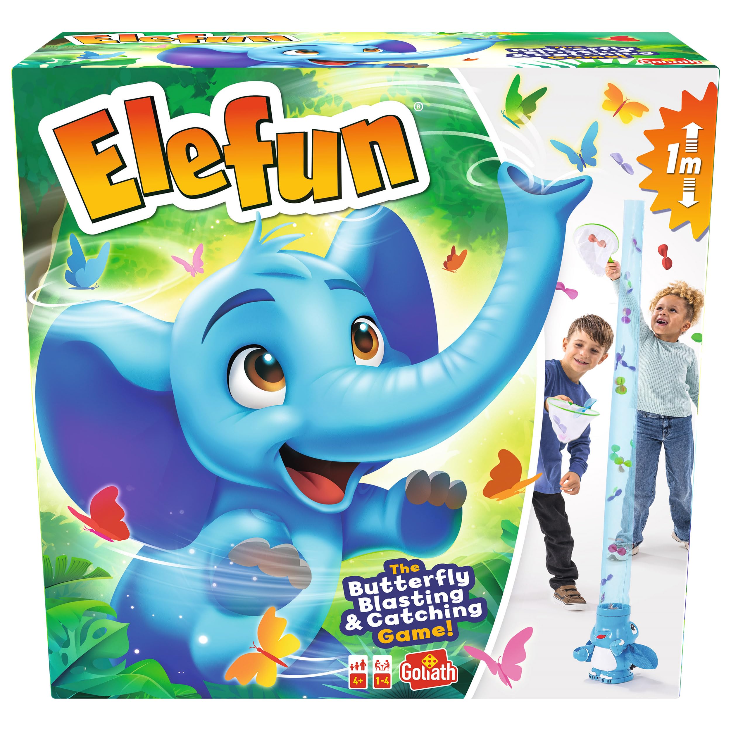Goliath Elefun - The Butterfly Blasting & Catching Game! | Classic Kids Action Games | For 1-4 Players Ages 4+
