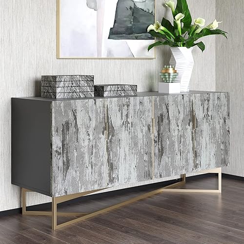 Miniatura 6 de VEELIKE Papel tapiz de yeso rústico para despegar y pegar, papel tapiz de concreto texturizado para baño, dormitorio, 15.7 x 118 pulgadas, papel de