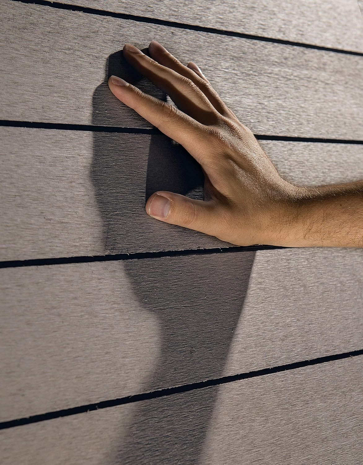 Keter 120 Gallon Resin Large Deck Brushwood Box for Patio Garden Furniture, Outdoor Cushion Storage, Pool Accessories, and Toys, Brown : Patio, Lawn & Garden