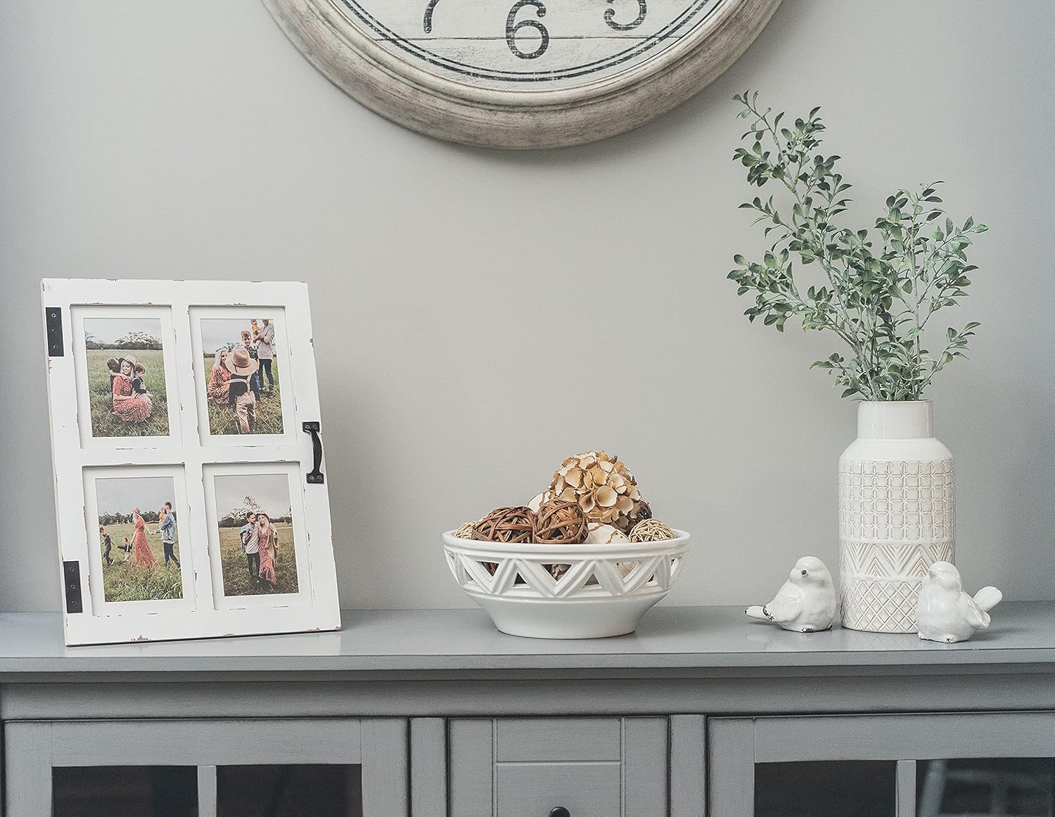 GLM 5x7 Picture Frame Collage with 4 Photos - Display Your Favorite Memories - Collage Picture Frames That Fit Any 4x6 or 5x7 Photo (White) - Image 8