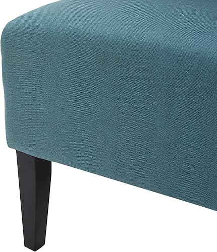 Miniatura 7 de Christopher Knight Home Silla de comedor de tela Callie, color verde azulado: 23.25 pulgadas de profundidad x 28.75 pulgadas de ancho x 46.25