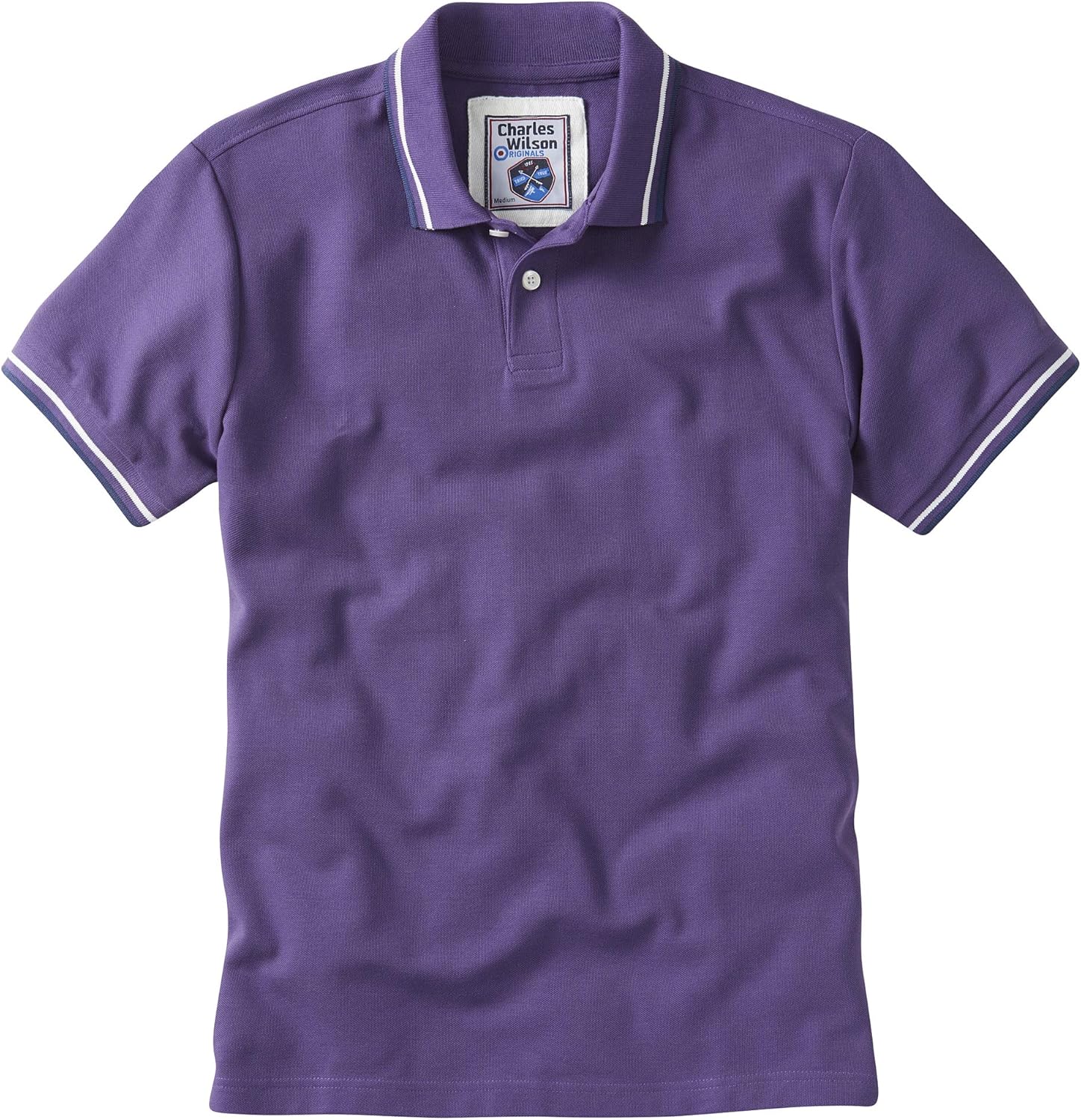 Charles Wilson Contrast Tipped Polo Shirt
