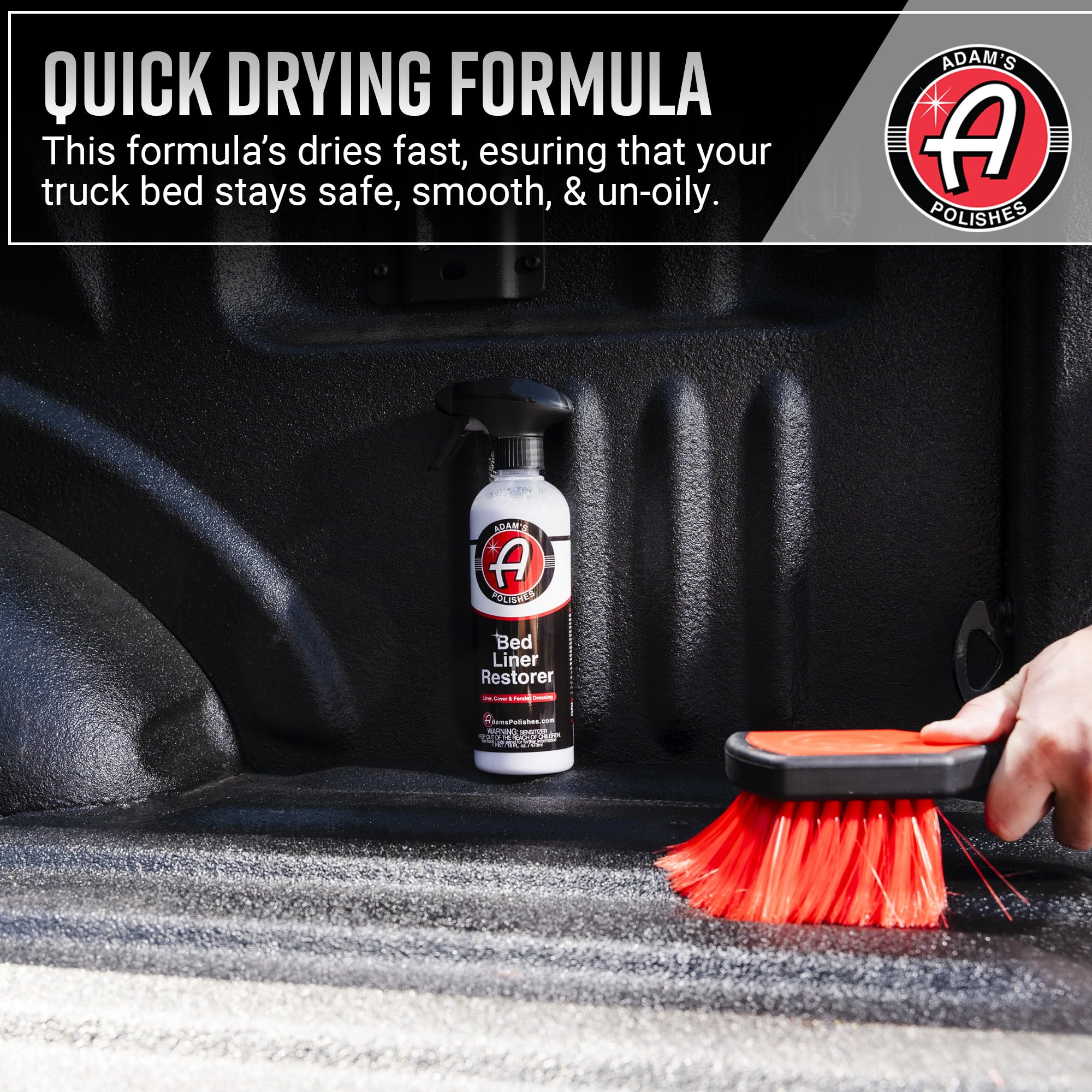Adam's Polishes Bed Liner Restorer 16oz Truck Bed Cleaner with UV  Protection
