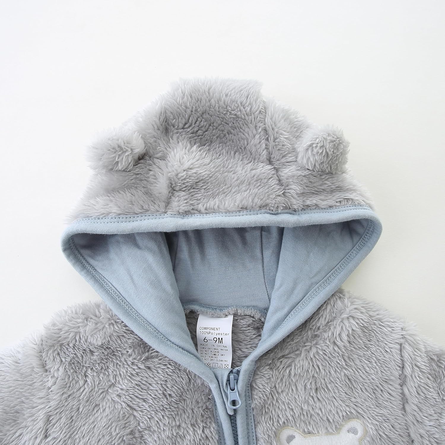 Baby Romper Infant Hooded Jumpsuit Long Sleeve Footed Onesie Outwear Outfits - Image 2