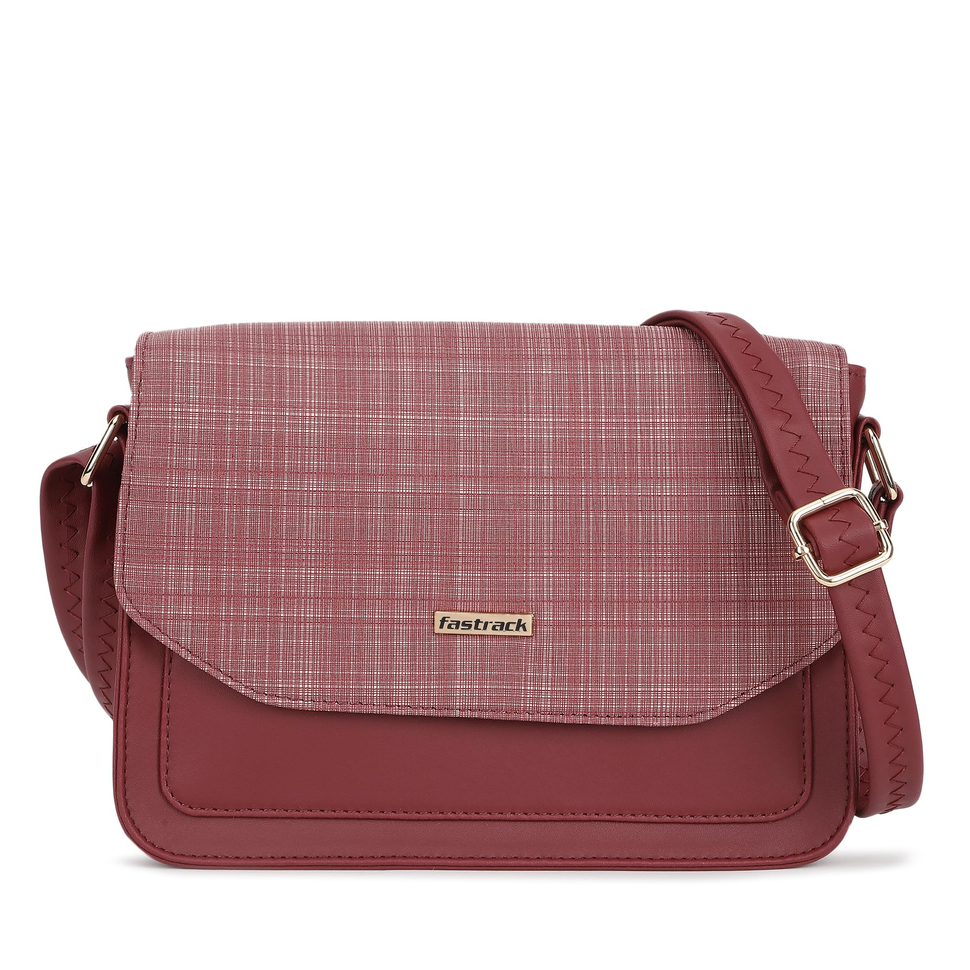 Fastrack Structured Sling Bag for Womens, Ladies and Girls | Adjustable Sling Straps | Made Up of Premium Semi PU Leather Material (B0D9BH9MLM) Amazon Price History, Amazon Price Tracker