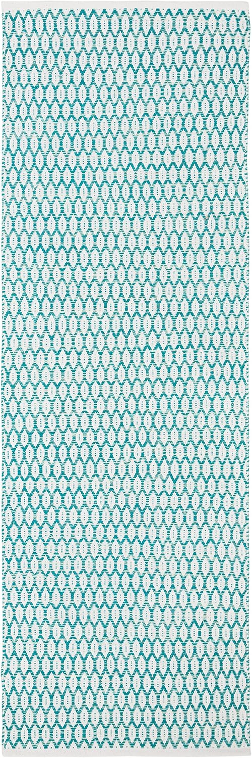 Coastal Breeze Ivory Cotton 2'3" x 7' Flat Woven Runner Rug