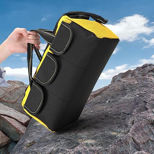 Miniatura 6 de Silkfly 6 bolsas de herramientas con fondo duro impermeable para hombres, bolsa de herramientas de alta resistencia, organizador de herramientas de