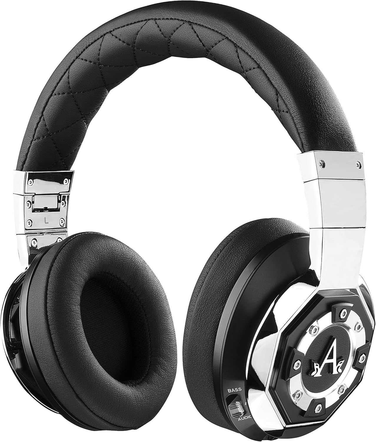 a audio a01 high definition headphones blackliquid chrome