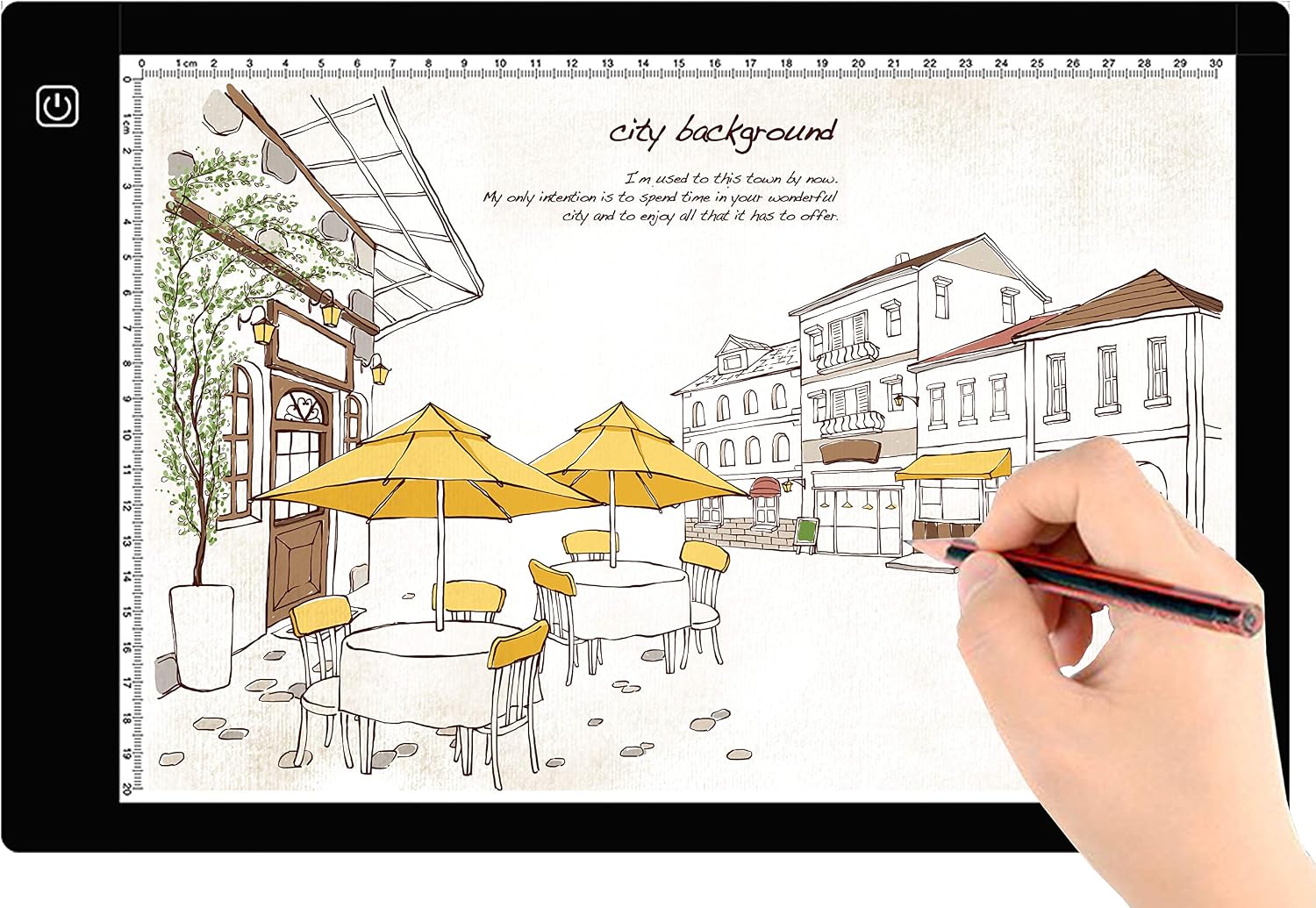 A4 Ultra-Thin Portable LED Light Box Tracer USB Power Cable Dimmable High Brightness LED Artcraft Tracing Light Pad Light Box for Artists Drawing Sketching Animation