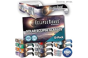 EclipseGuard (12-Pack): Premium AAS-Recommended Eclipse Glasses with ISO Certification