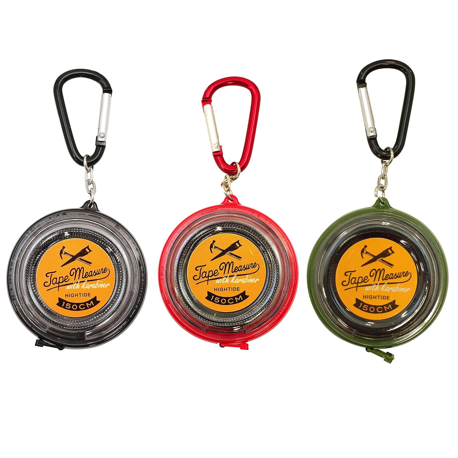 High Tide GZ097 Tape Measure 4.9 ft (1.5 m), Black