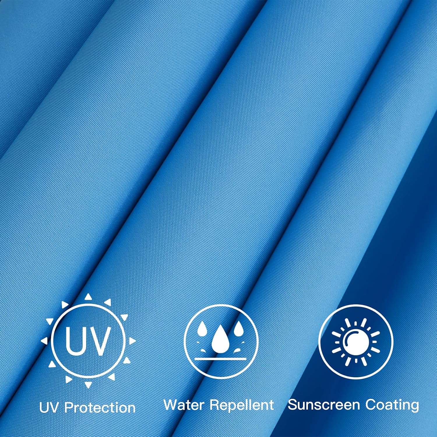 Sunnyglade 7.5ft Patio Umbrella Replacement Canopy Market Umbrella Top Outdoor Umbrella Canopy with 6 Ribs