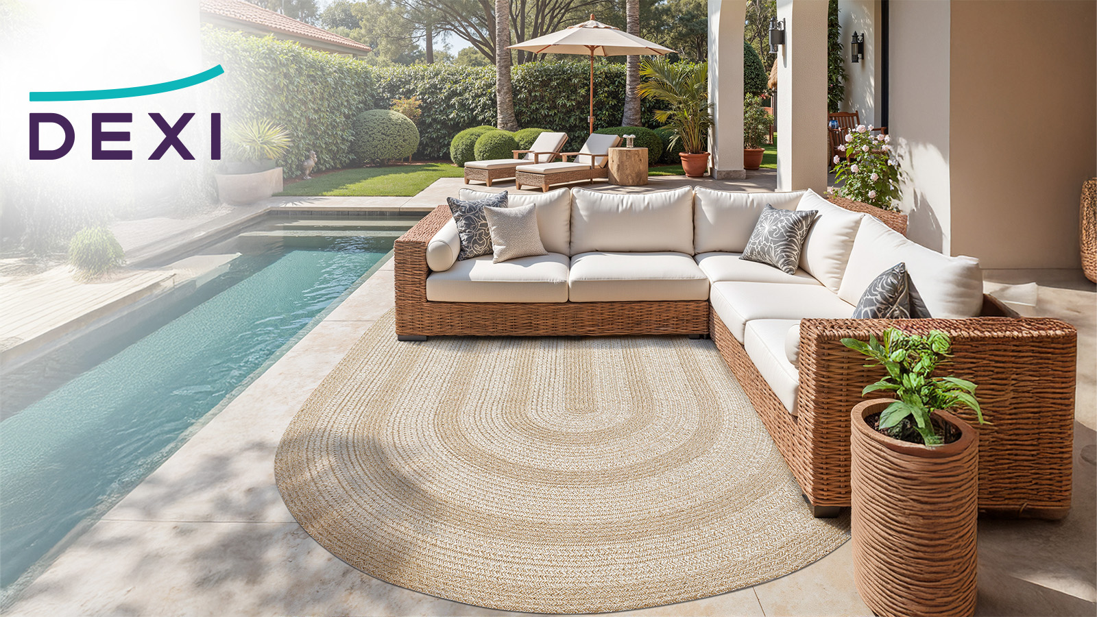 Amazon.com: DEXI Jute Area Rug Natural Fiber 6x9 Oval, Woven