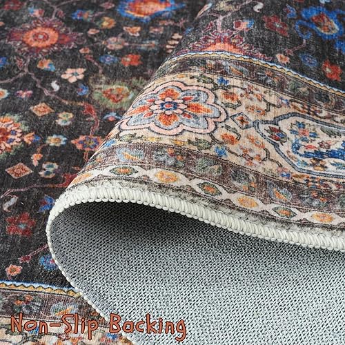 Miniatura 43 de Rugcomf Tapete para puerta interior, 2 x 3, lavable a máquina, tapete antideslizante de pelo bajo, para entrada, cocina, puerta principal, entrada