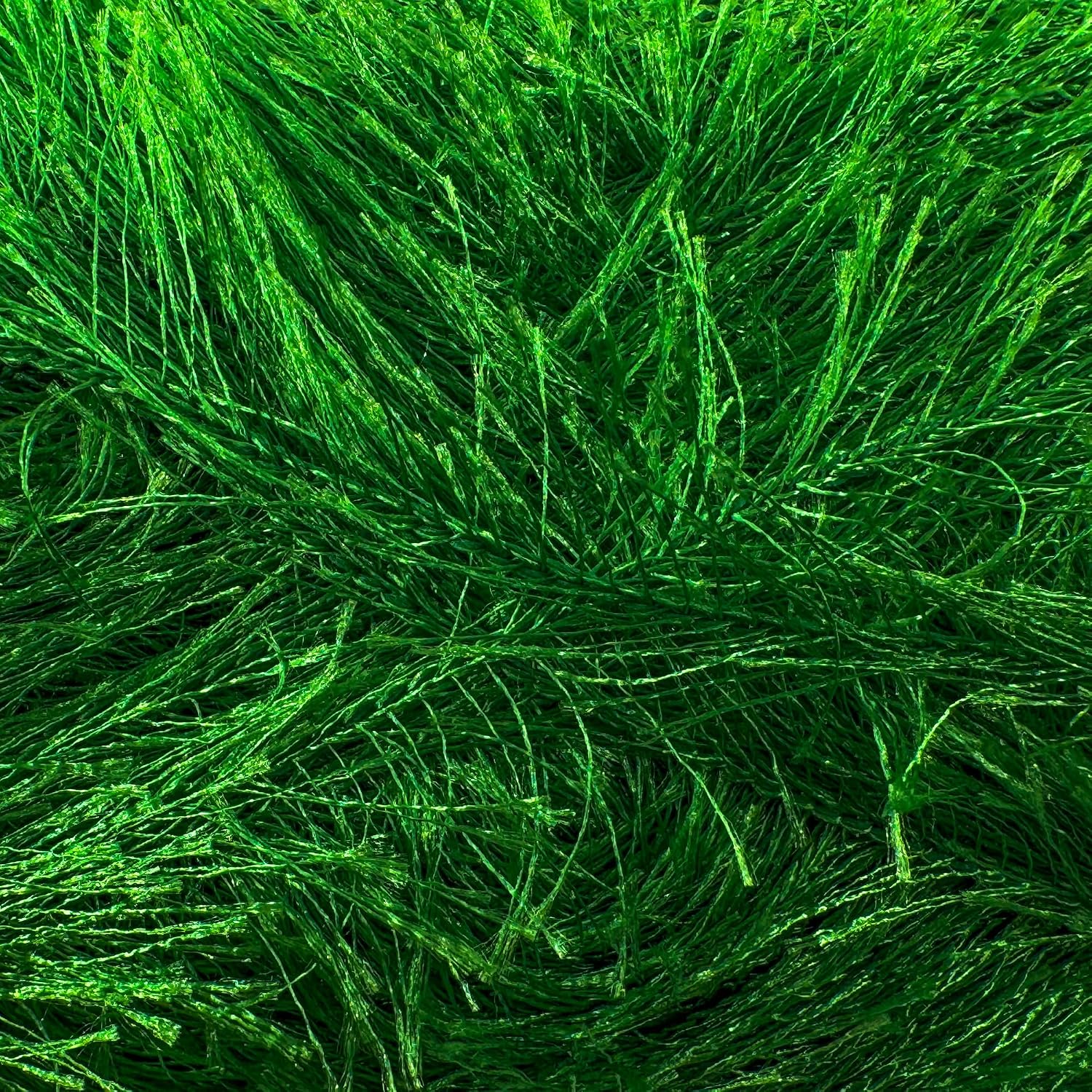 Eyelash Fun Fur Yarn 100 Gram (3.53 Ounces) 175 Yards (160 Meters) (Forest Green - 5 Skeins)