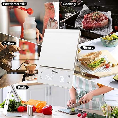 Miniatura 7 de Báscula de alimentos para cocina, 0.00 oz6.6 lbs de alta precisión, pequeña báscula digital multifuncional de alimentos de cocina, báscula digital