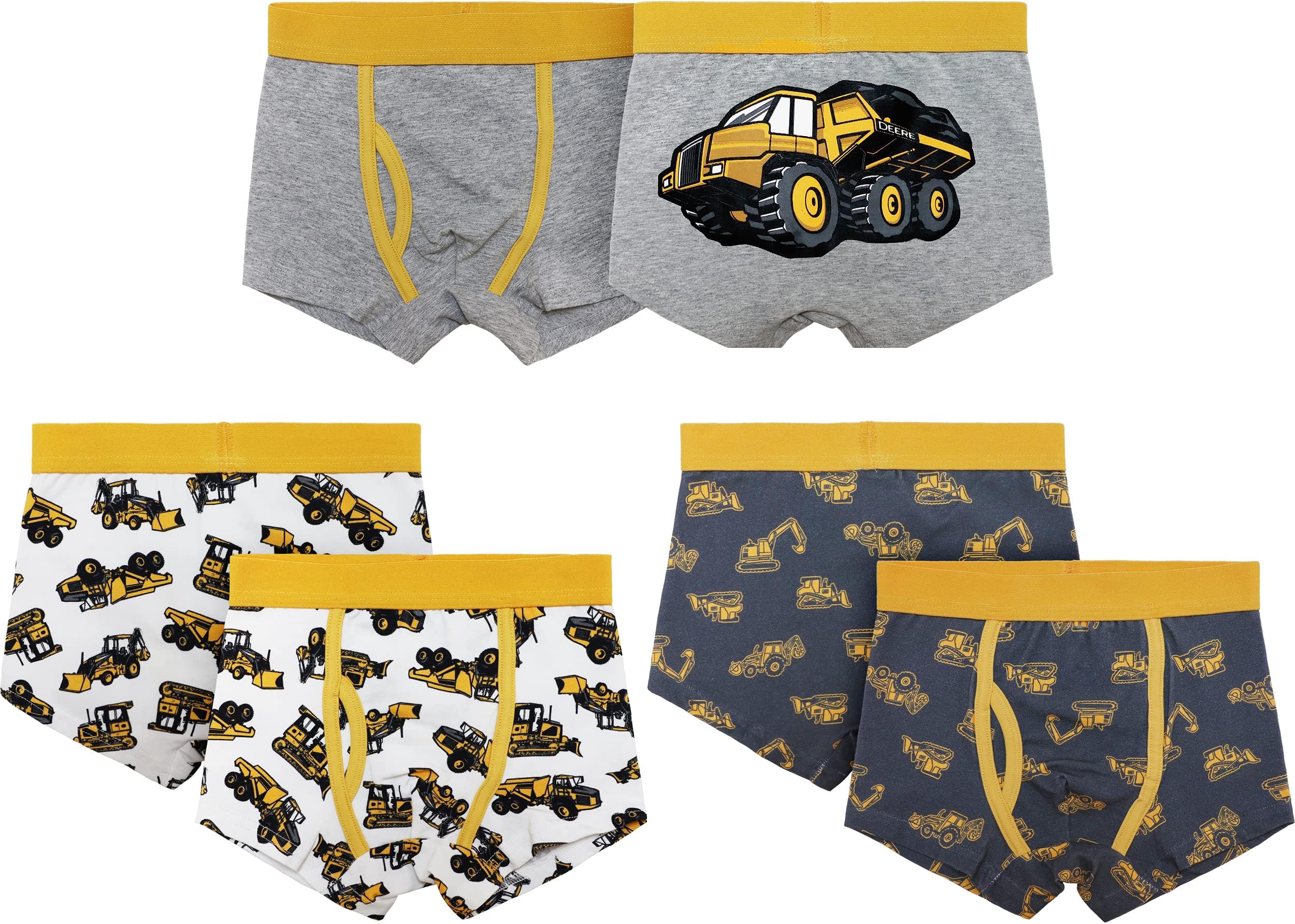 Boys' John Deere Construction Boys' Toddler Child Boxer Brief Underwear 3 Pk