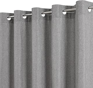 eachope No Hooks & No Liner 150GSM Fabric Shower Curtain,71Wx74L,Grey