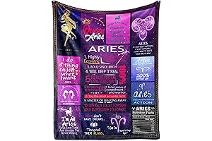 Divine Aries Gifts for Women: Comforting Zodiac Blankets for March and April Birthdays