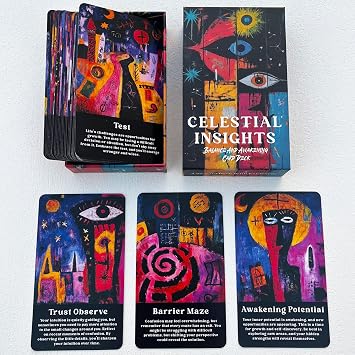 soulme Inner Wisdom Oracle Cards,Oracle Cards for Beginners | Intuitive, Spiritual Awakening Oracle Deck, Personal Growth, For Beginners