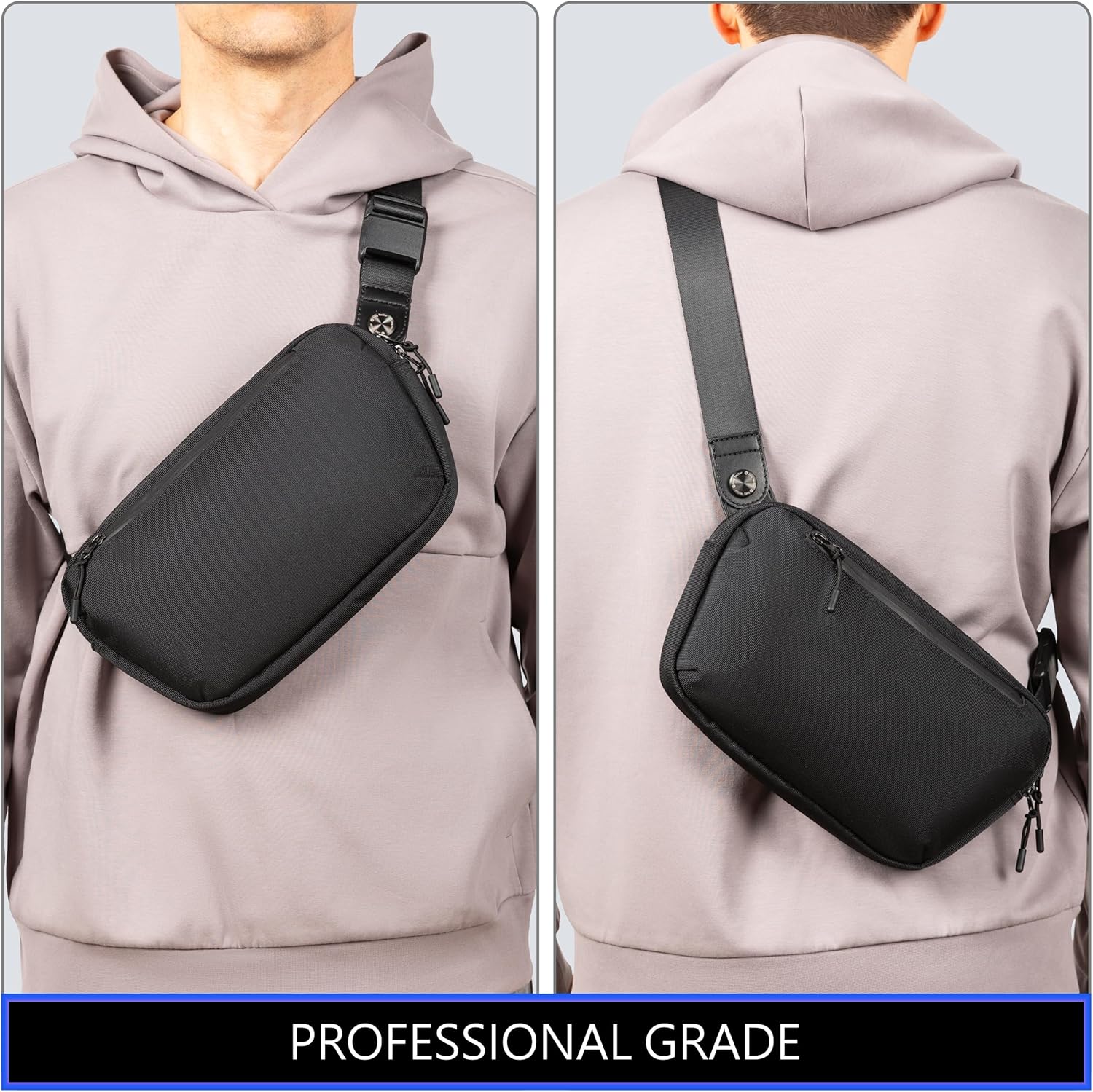 Urban Core Sling Bag — Premium Minimalist EDC Crossbody with Titanium Hardware